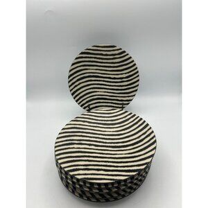 Joseph Abboud Salad Plates Zebra Striped Porcelain Plate 8” Set of 7 Rare